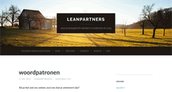 Desktop Screenshot of leanpartners.nl