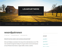 Tablet Screenshot of leanpartners.nl